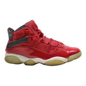 AIR JORDAN High Top Trainers Red Synthetic Mens UK 9.5