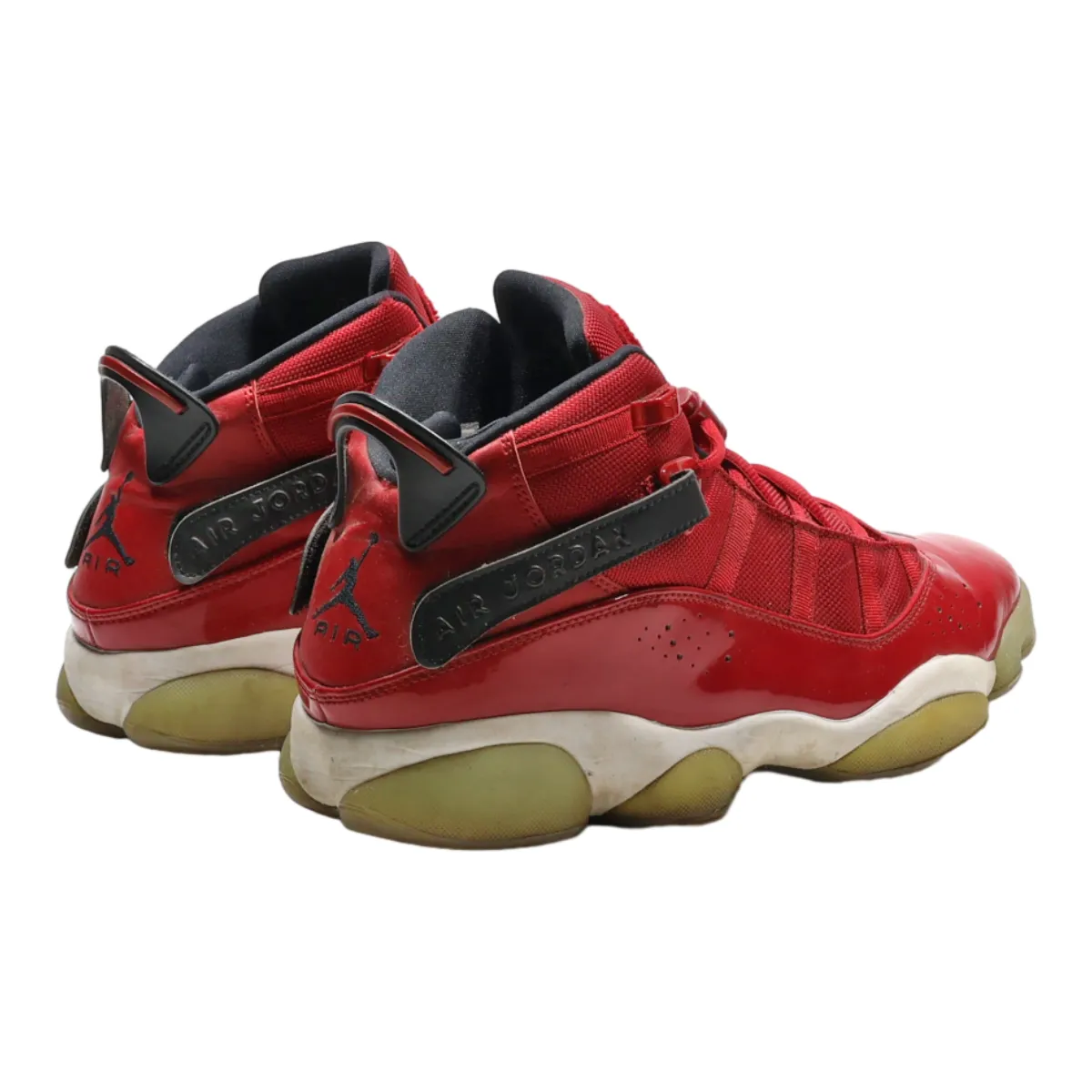 AIR JORDAN High Top Trainers Red Synthetic Mens UK 9.5