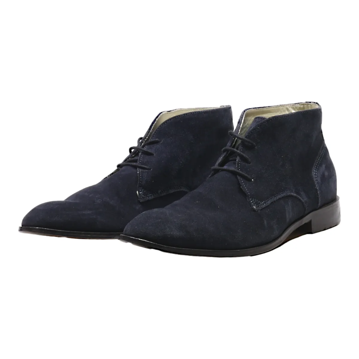 ANDRE Ankle Boots Blue Suede Mens UK 7.5