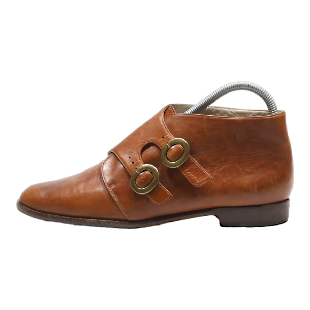 BALLY Monk Shoes Brown Leather Womens UK 3