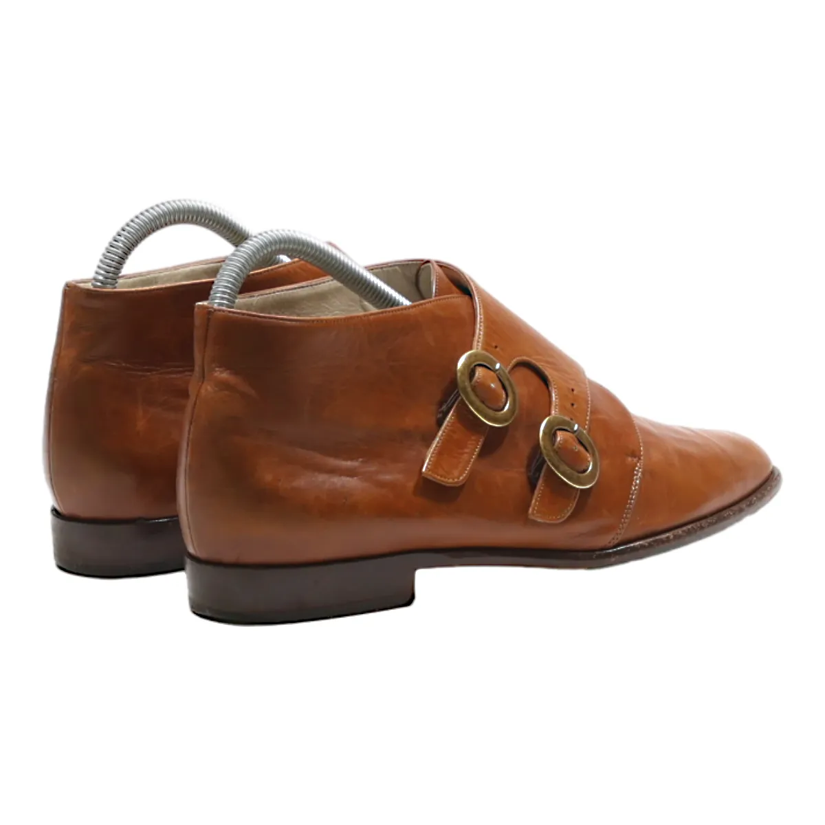 BALLY Monk Shoes Brown Leather Womens UK 3