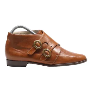 BALLY Monk Shoes Brown Leather Womens UK 3