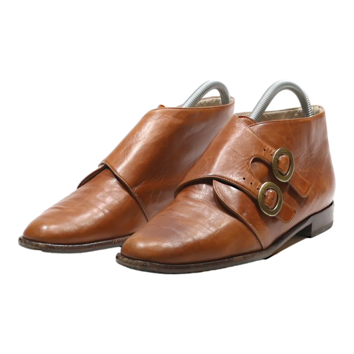 BALLY Monk Shoes Brown Leather Womens UK 3