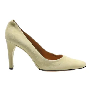 BALLY Pump Heels Beige Suede Womens UK 5