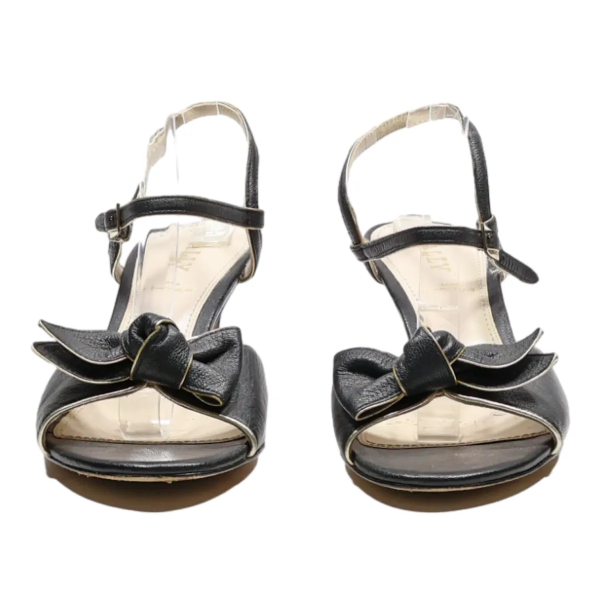 BALLY Strappy Heels Black Synthetic Womens UK 6.5