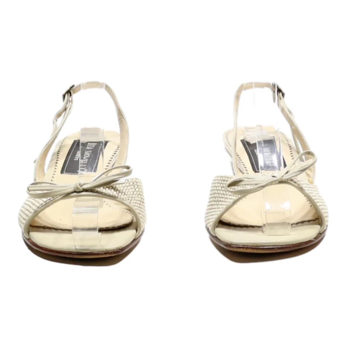 BEA NOVEELI Strappy Sandals Cream Leather Womens UK 2