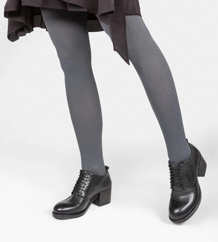 BERKELEY charcoal-black mid heel shoes.