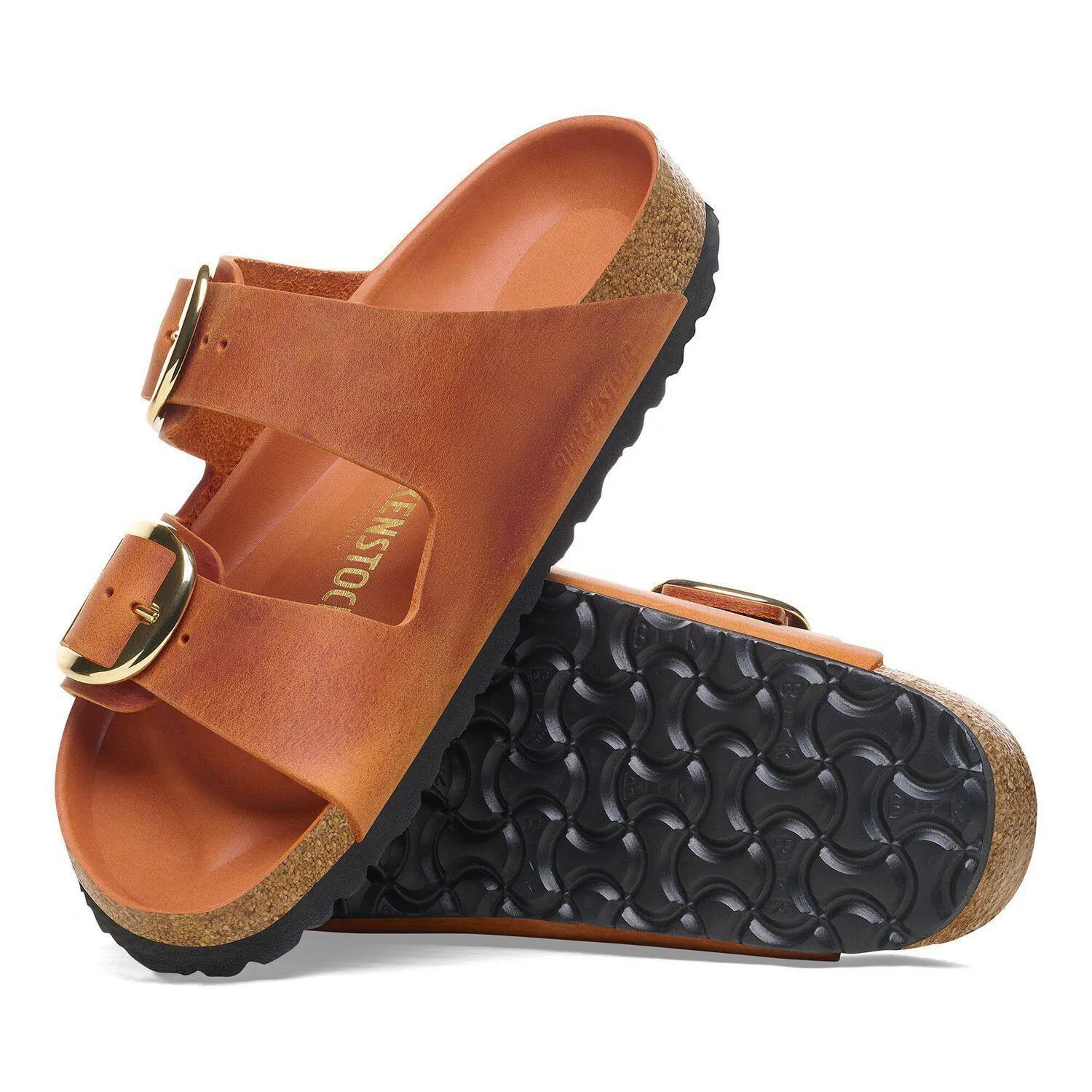 Birkenstock Arizona Big Buckle Oiled Leather Burnt Orange