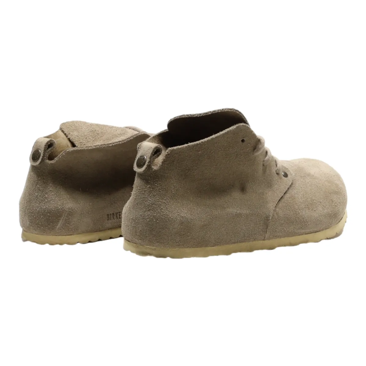 BIRKENSTOCK Derby Shoes Beige Suede Womens UK 7