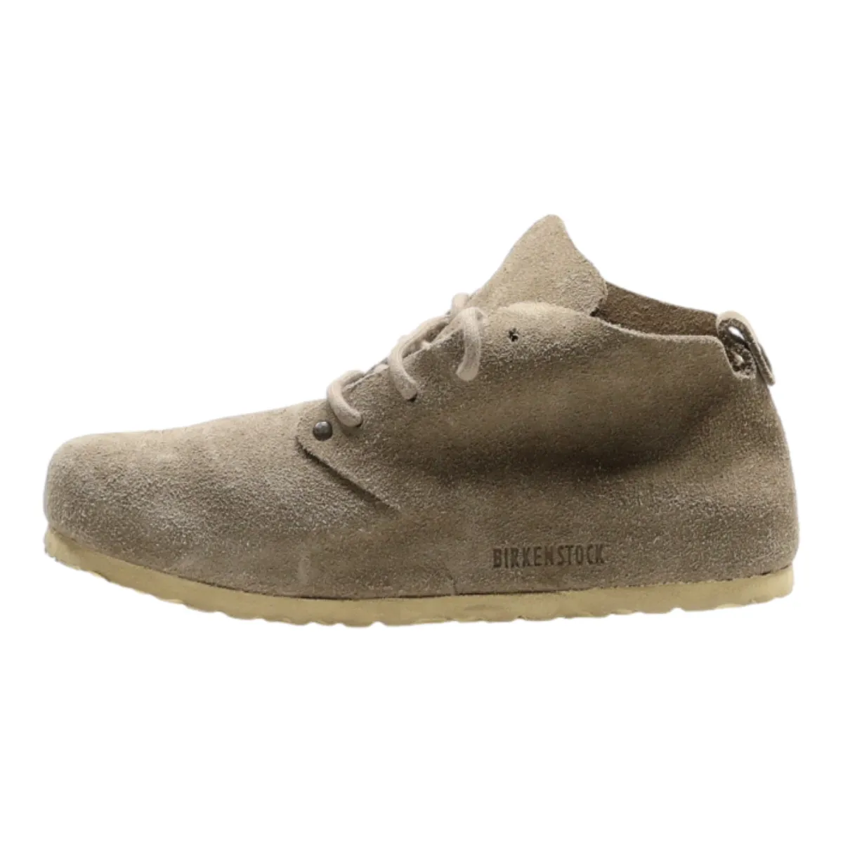BIRKENSTOCK Derby Shoes Beige Suede Womens UK 7