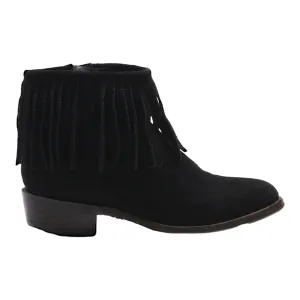 BIXI AWOTAN Ankle Boots Black Suede Womens UK 3