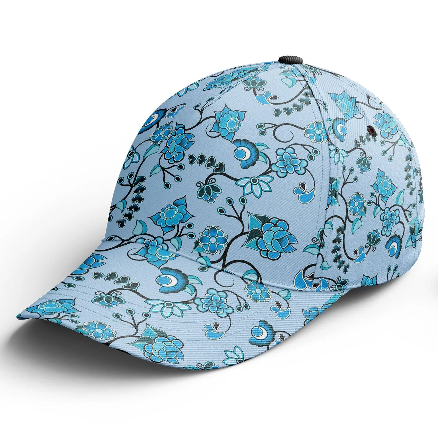 Blue Floral Amour Snapback Hat