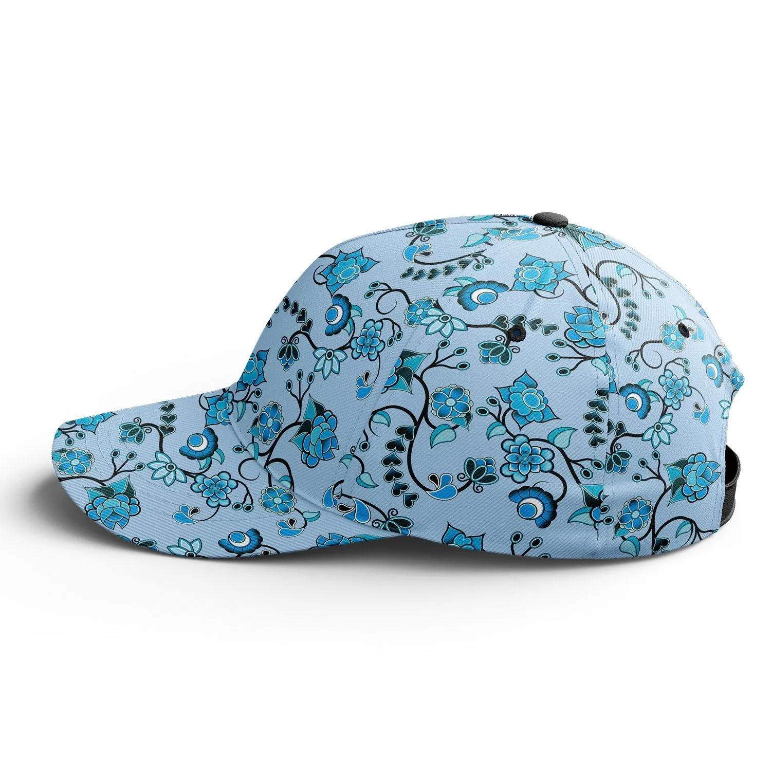 Blue Floral Amour Snapback Hat