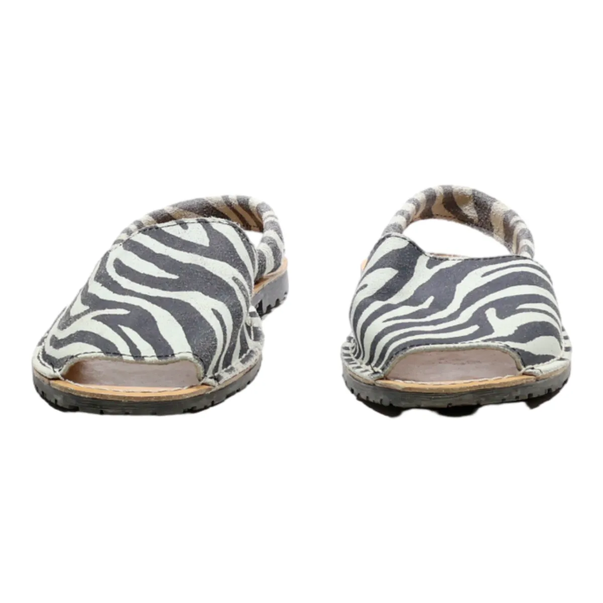 BOMER MENORPUINA D'ESTIU Strappy Sandals Grey Leather Womens UK 6