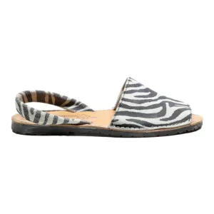 BOMER MENORPUINA D'ESTIU Strappy Sandals Grey Leather Womens UK 6