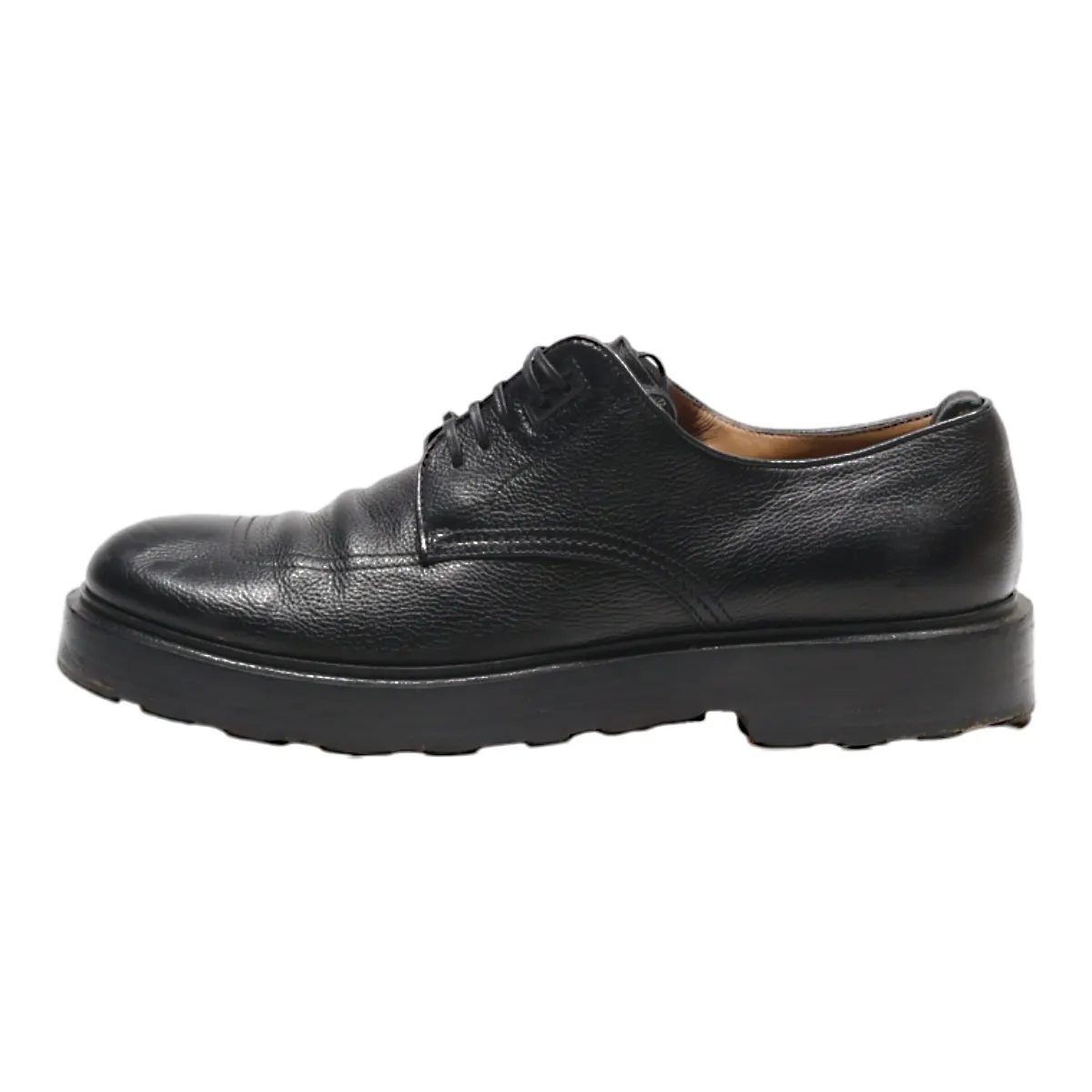 BOSS Derby Shoes Black Leather Mens UK 6