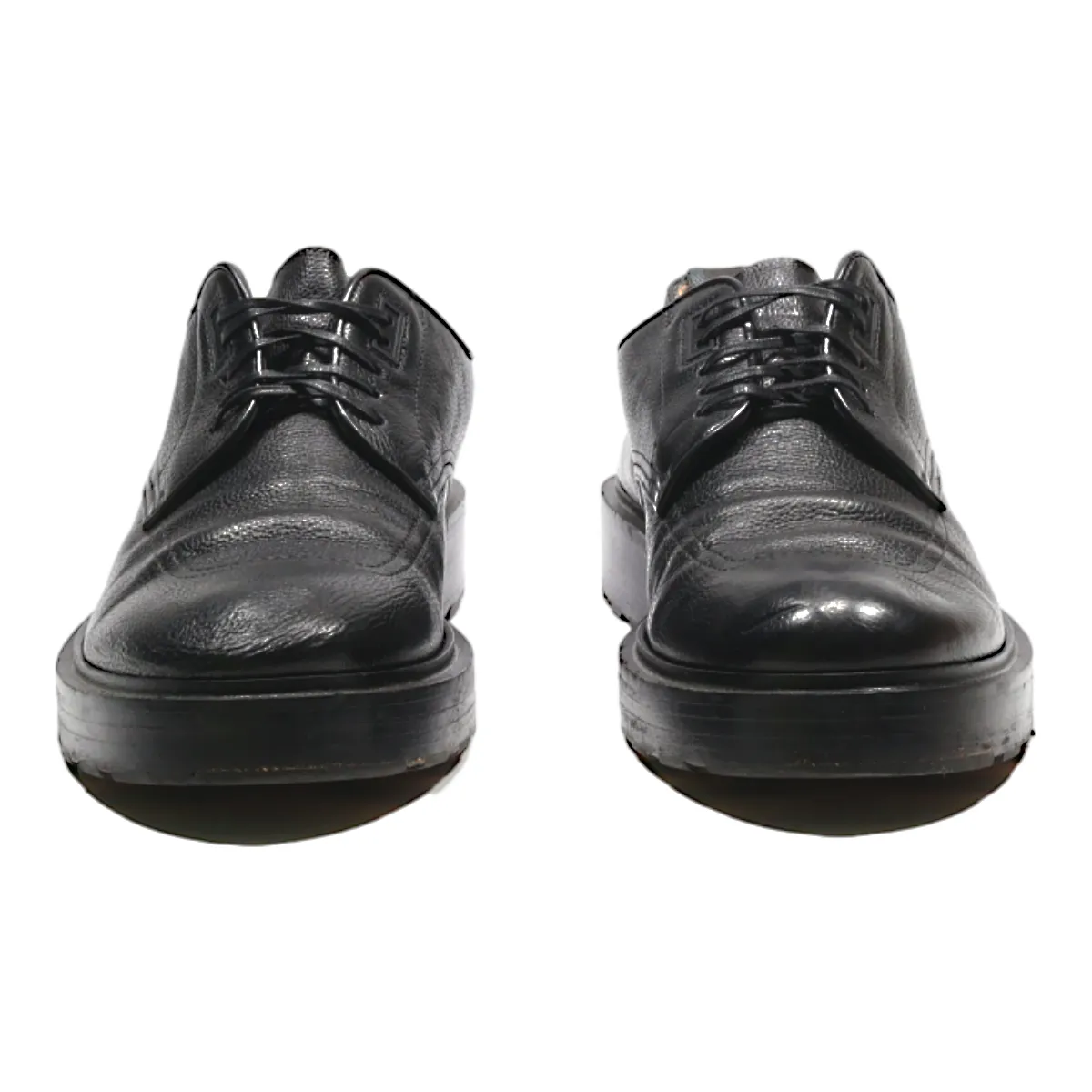 BOSS Derby Shoes Black Leather Mens UK 6