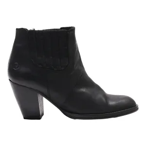 BRONX Chelsea Boots Black Leather Womens UK 6