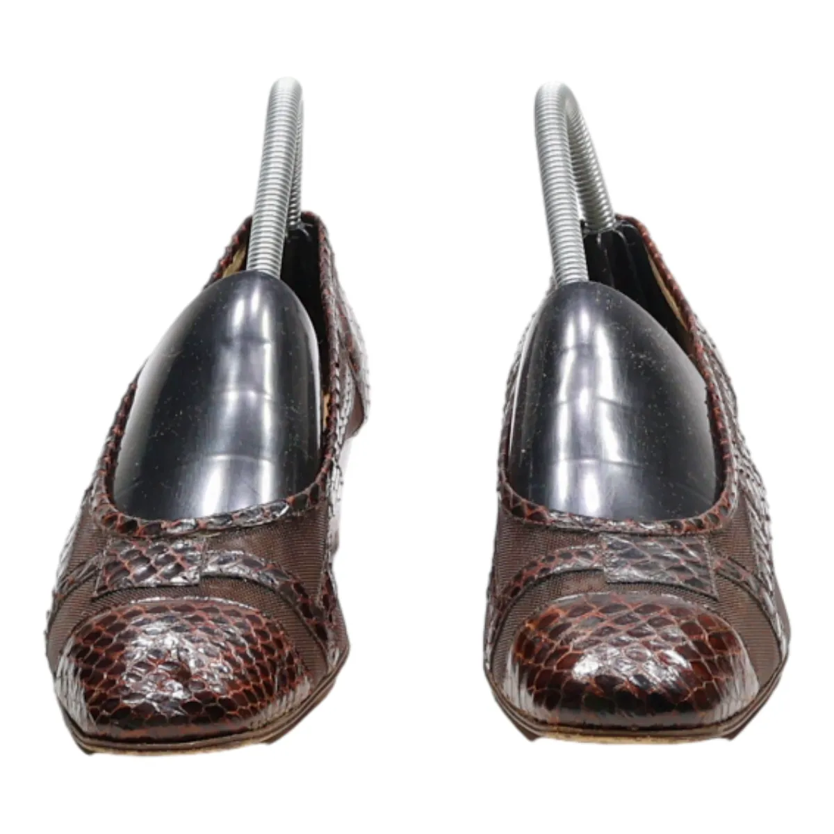 BRUNELLA Court Heels Brown Leather Womens UK 5.5