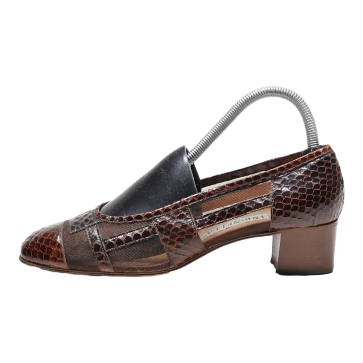 BRUNELLA Court Heels Brown Leather Womens UK 5.5