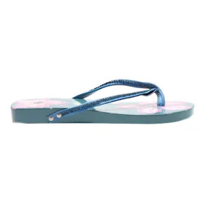 BUFFALO Flip Flop Sandals Blue Synthetic Womens UK 4