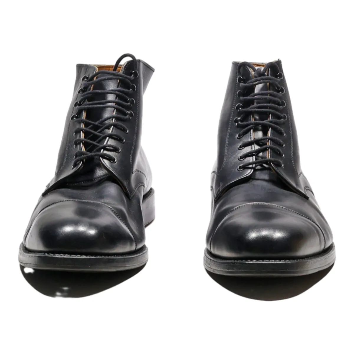 CAVALLO Desert Boots Black Leather Mens UK 10.5