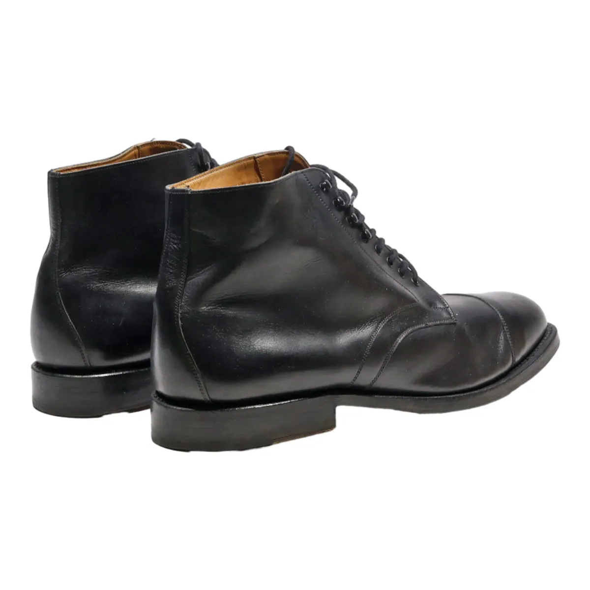 CAVALLO Desert Boots Black Leather Mens UK 10.5