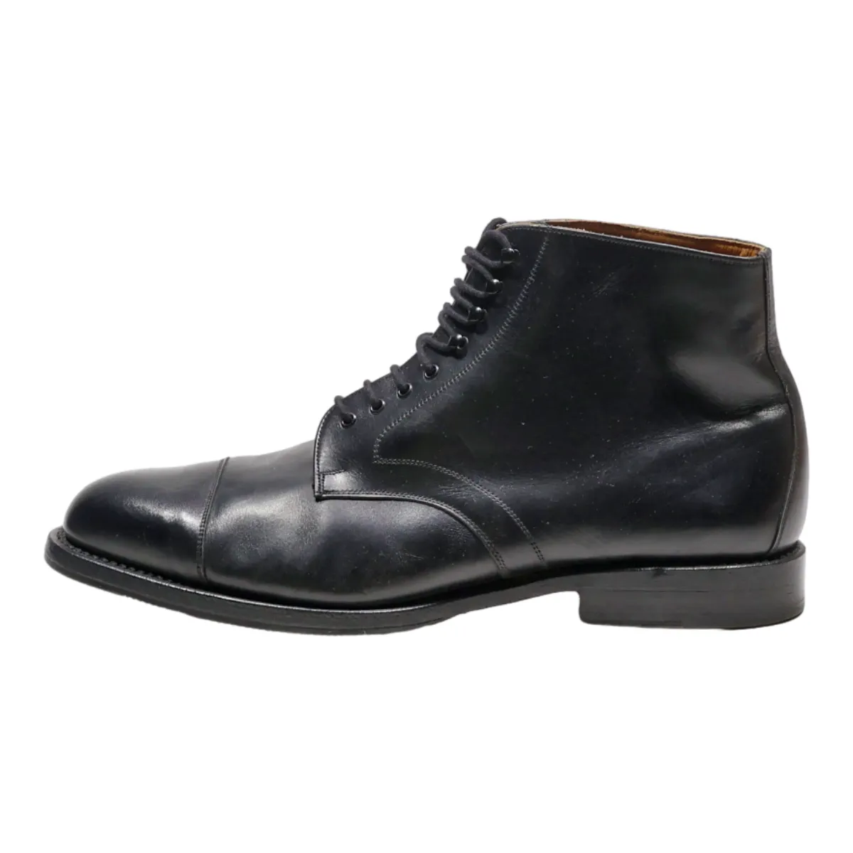 CAVALLO Desert Boots Black Leather Mens UK 10.5