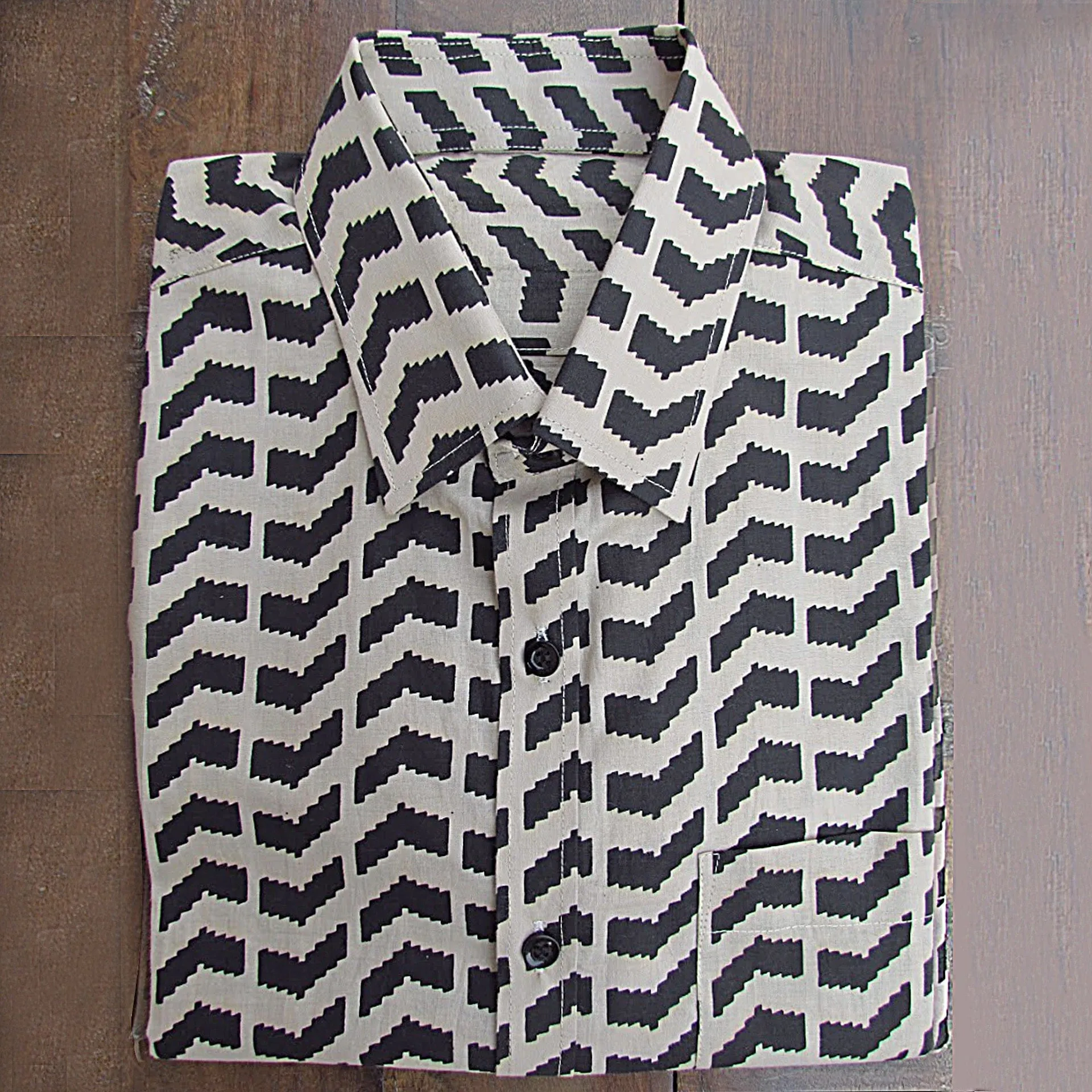Chokha hand block cotton shirt