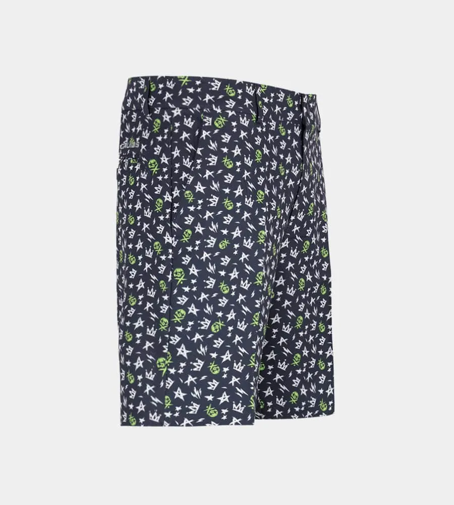CLIMA GRUNGE SKULLZ SHORTS - NAVY