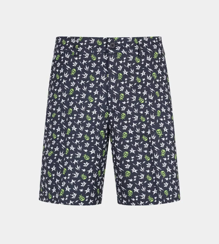 CLIMA GRUNGE SKULLZ SHORTS - NAVY