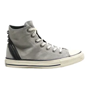 CONVERSE High Top Trainers Grey Leather Mens UK 5.5