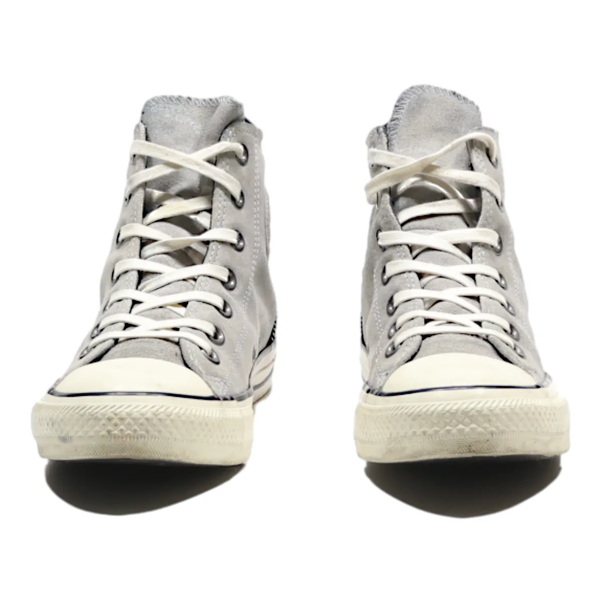 CONVERSE High Top Trainers Grey Leather Mens UK 5.5