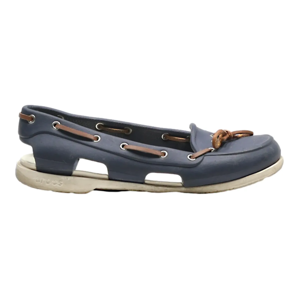 CROCS Ballet Shoes Blue Synthetic Womens UK 7