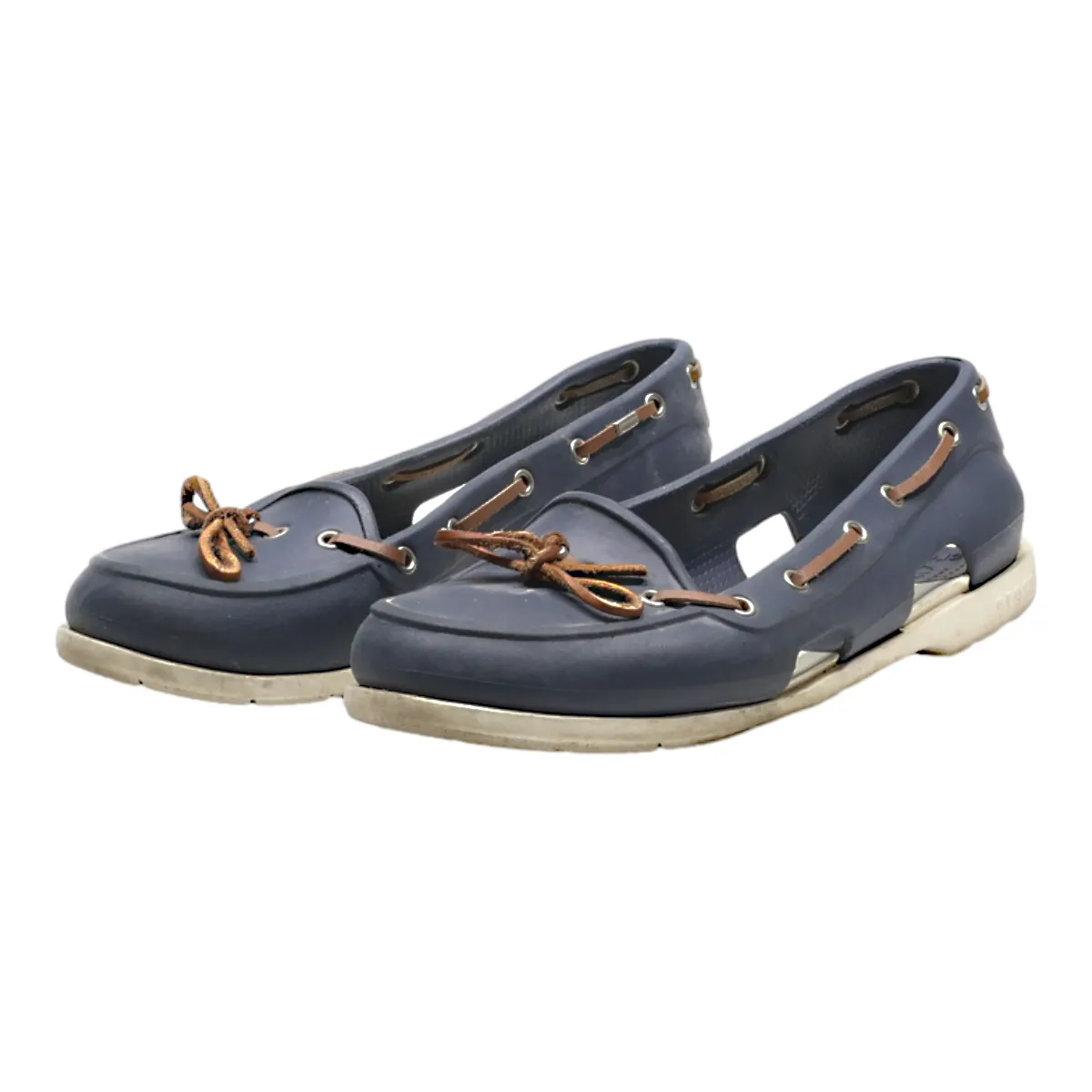 CROCS Ballet Shoes Blue Synthetic Womens UK 7