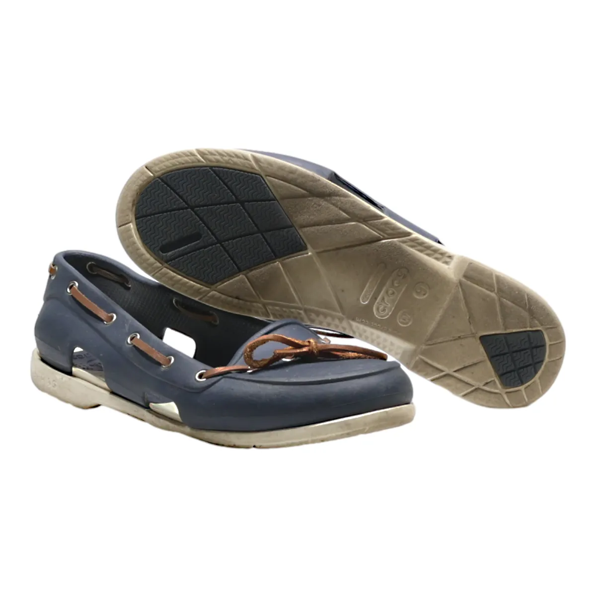 CROCS Ballet Shoes Blue Synthetic Womens UK 7