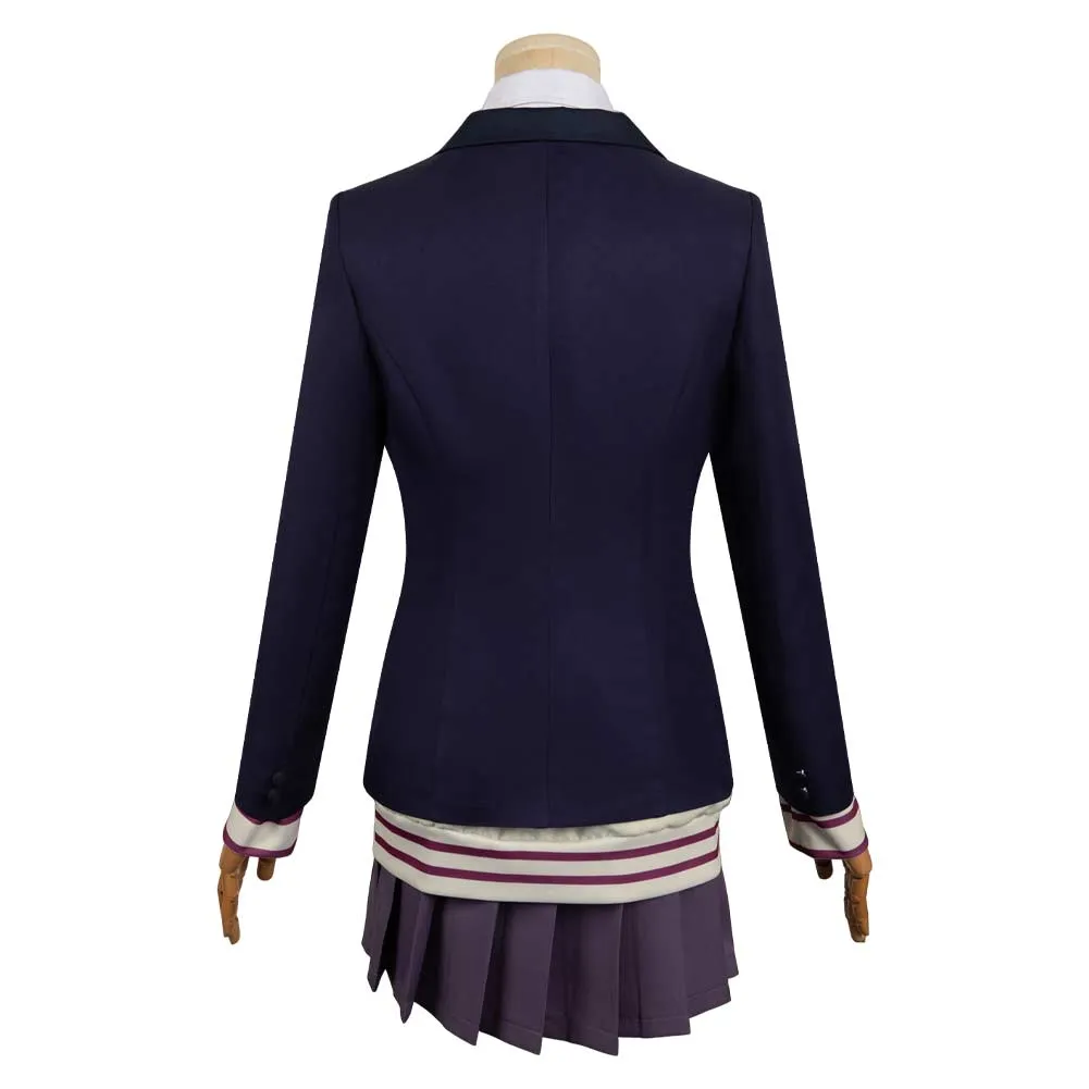 Dan da dan Aira Shiratori Women Blue Uniform Dress Party Carnival Halloween Cosplay Costume