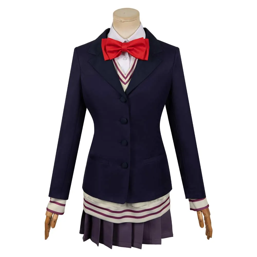 Dan da dan Aira Shiratori Women Blue Uniform Dress Party Carnival Halloween Cosplay Costume