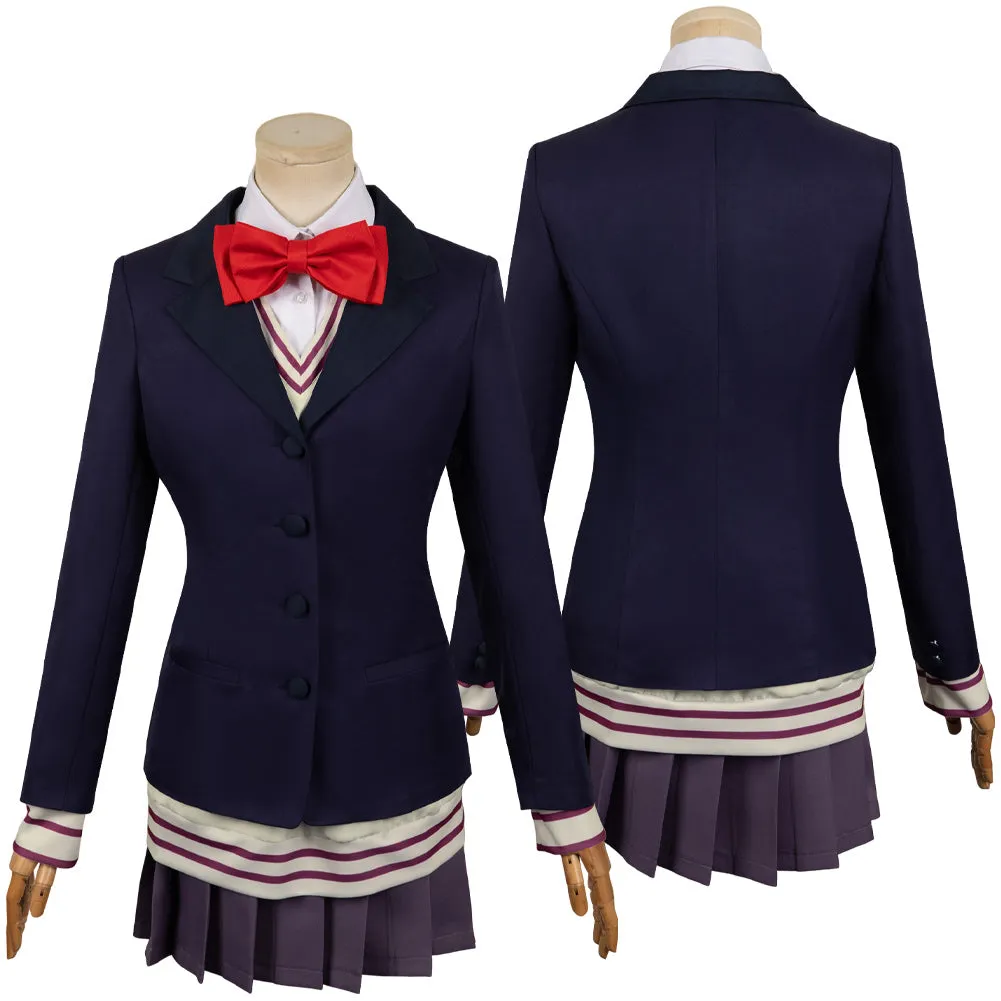 Dan da dan Aira Shiratori Women Blue Uniform Dress Party Carnival Halloween Cosplay Costume