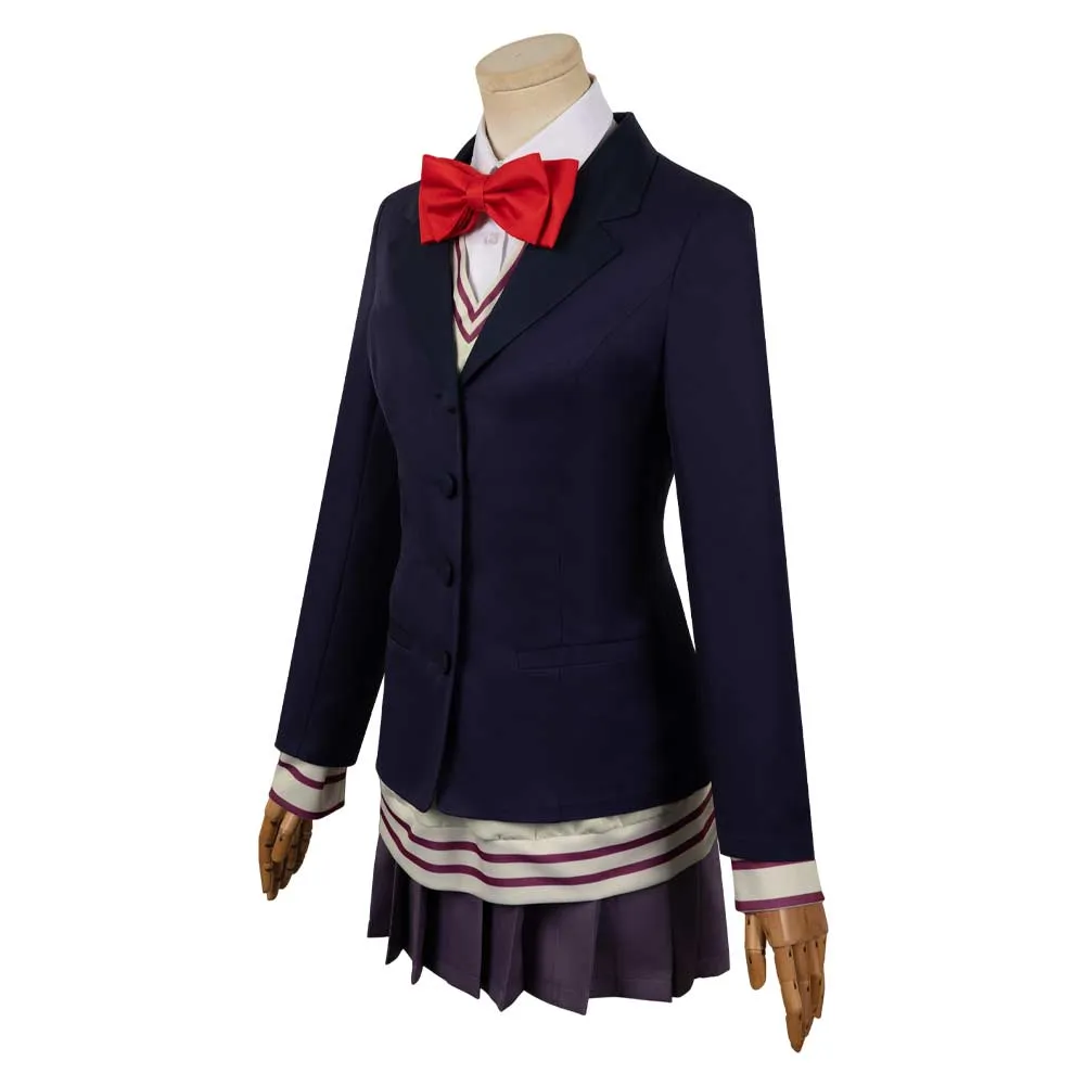 Dan da dan Aira Shiratori Women Blue Uniform Dress Party Carnival Halloween Cosplay Costume