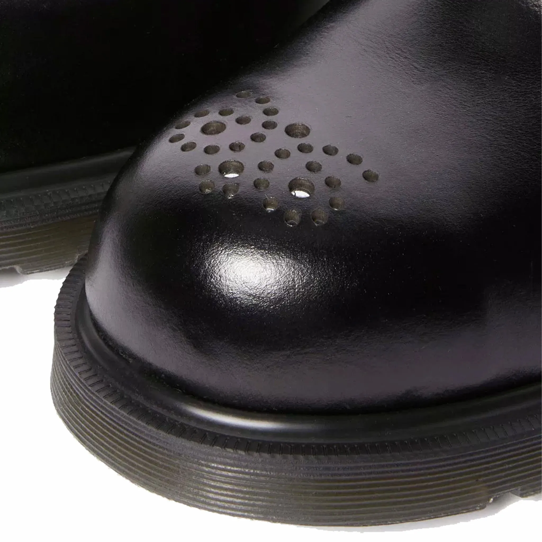 Dr. Martens 1461 St Brogue Analine Leather Steel Toe (Black/Black)