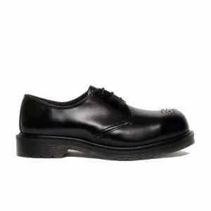 Dr. Martens 1461 St Brogue Analine Leather Steel Toe (Black/Black)