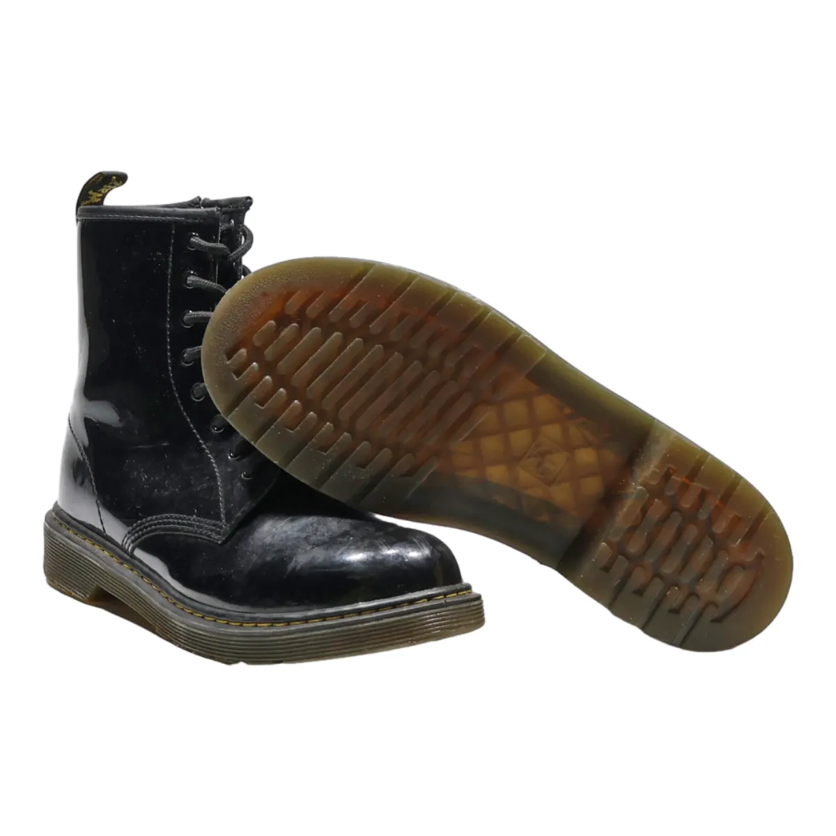 DR MARTENS Ankle Boots Black Leather Womens UK 5