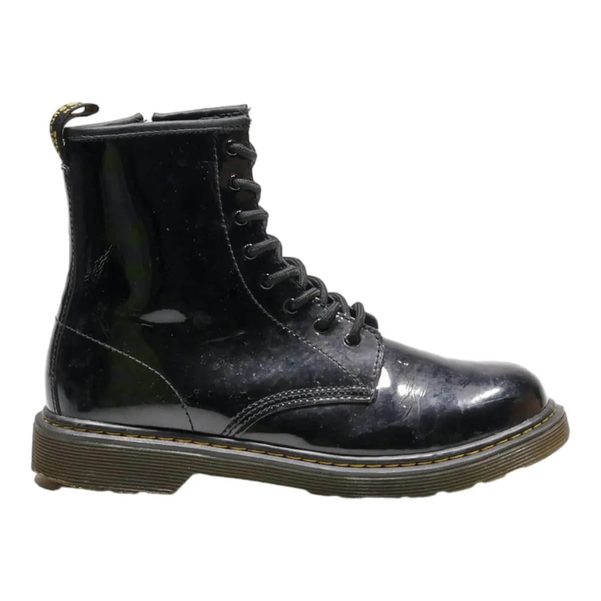 DR MARTENS Ankle Boots Black Leather Womens UK 5