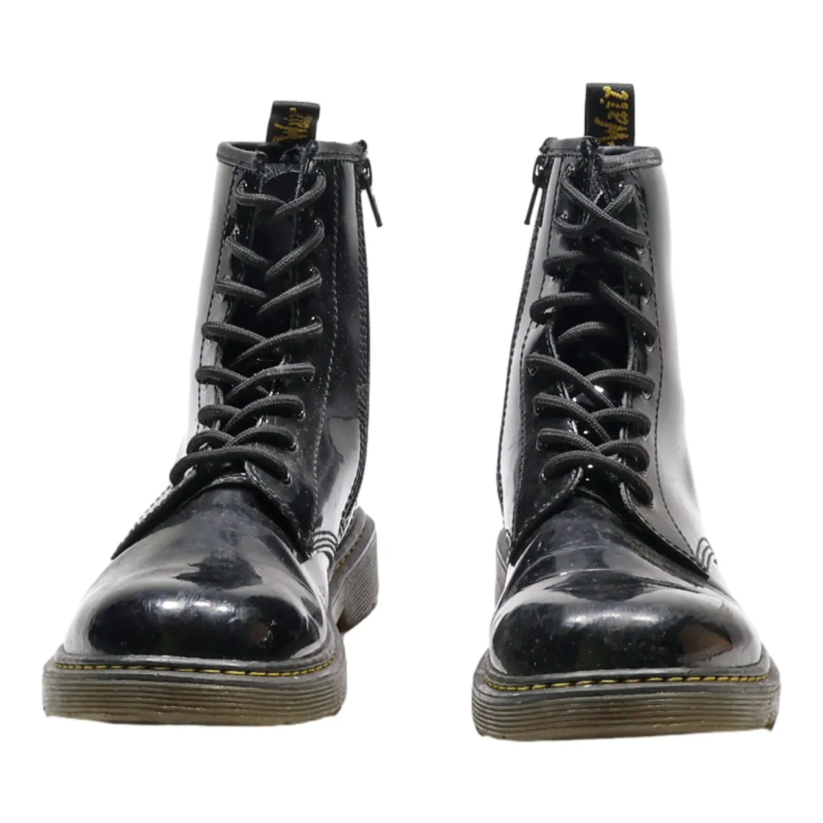 DR MARTENS Ankle Boots Black Leather Womens UK 5