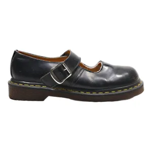 DR MARTENS Mary Jane Made In England Ballet Shoes Black Leather Womens UK 5