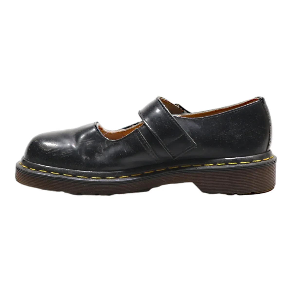 DR MARTENS Mary Jane Made In England Ballet Shoes Black Leather Womens UK 5