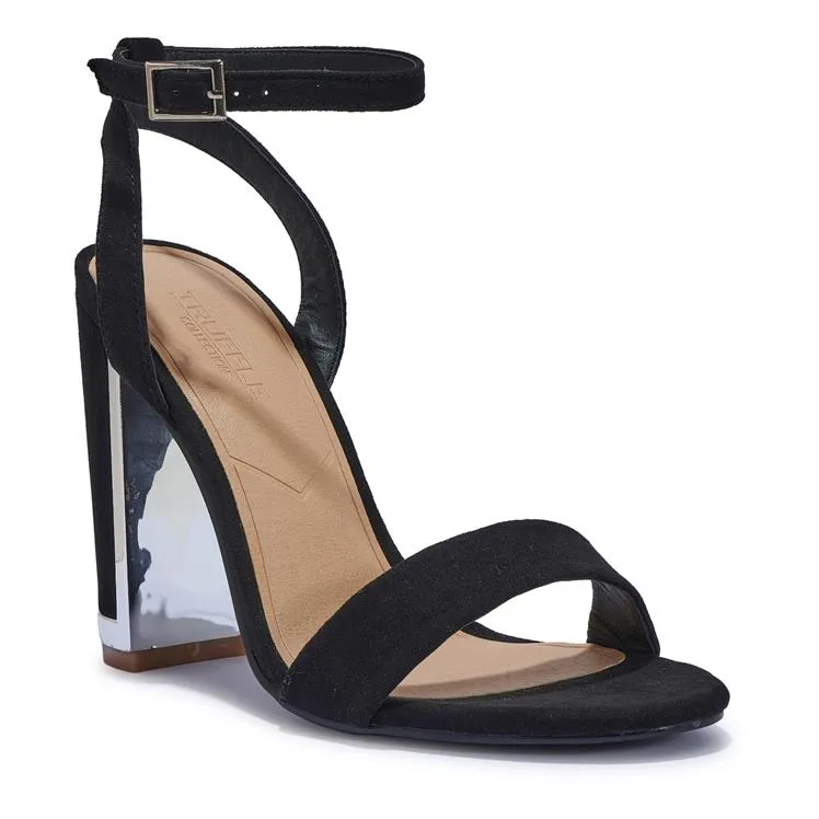 DUFF6  PROM BLOCK HEEL CLIP SANDAL