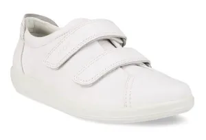 ECCO Soft 20 Bright White Lyra 2 Strap Ladies Leather Sneaker