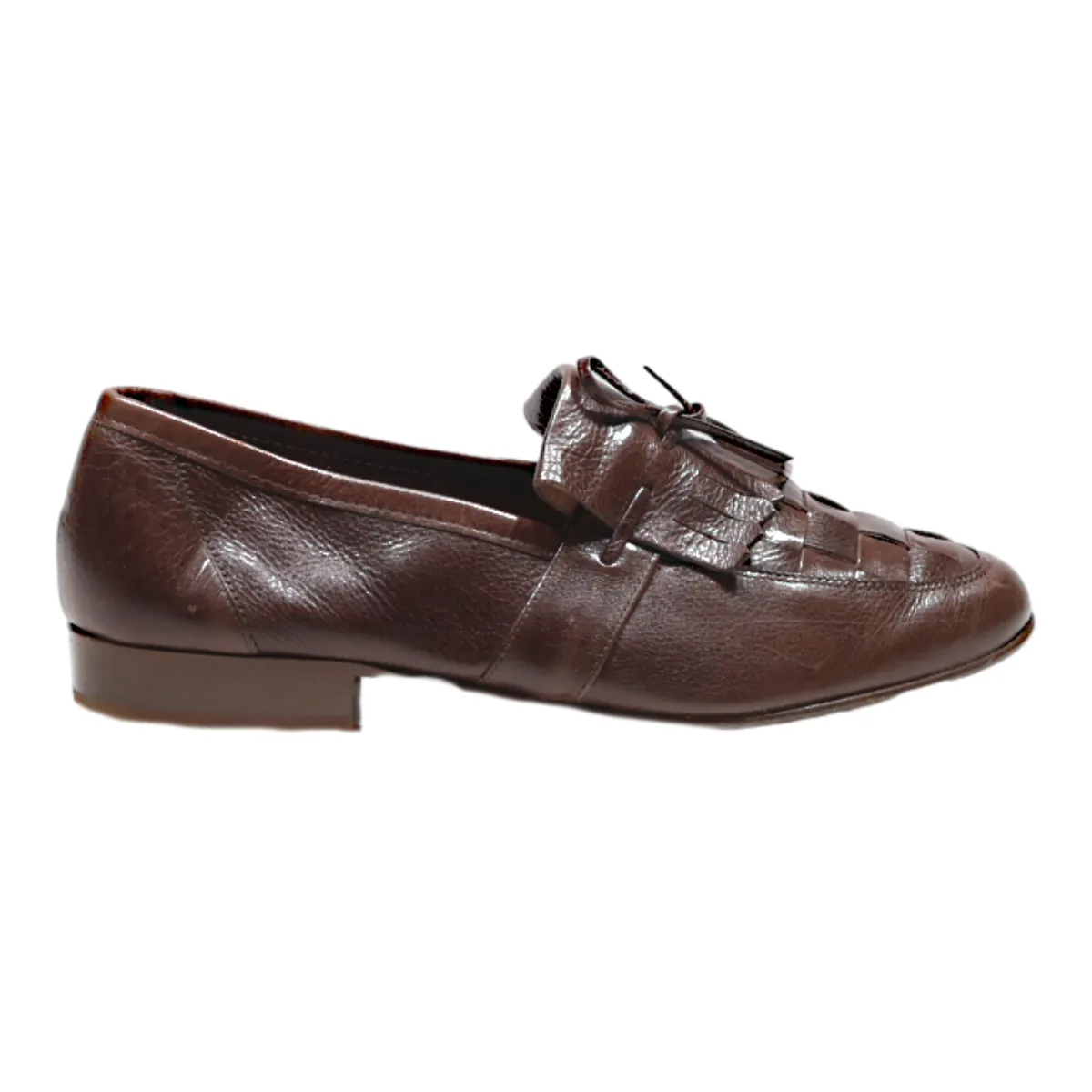FRETZ Loafer Shoes Brown Leather Mens UK 7